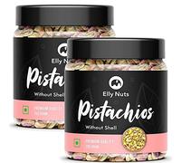 QURA Combo Pack of Pistachio Kernels Without Shell 250 gms Each Total 500 gms |Plain Unsalted Pistachio | Pistachios Dry Fruits Unsalted [Jar Pack]