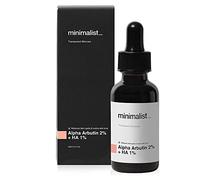 QURA Minimalist 2% Alpha Arbutin Serum for Pigmentation & Dark Spots Removal, 30 ml | Anti-Pigmentation Face Serum for Men & Women with Hyaluronic Acid to Remove Blemishes, Acne Marks & Tanning