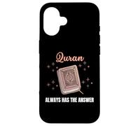 Quran Always Has Answer Muslim Islamic Religion Ramadan Eid Case for iPhone 16