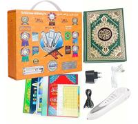 Quran Reading Pen Ramadan Digital 16GB Memory Downloading Reciters and Languages English Arabic Urdu French Spanish German etc,with 6 Holy Quran Books for Kid and Arabic