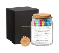 Quran gratitude jar - spiritual comfort verse jar - glass container with inspiring Qur.an verses 6 cm English or French version, for birthdays Easter graduation spirituality