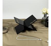 Quran Holder | Black Quran Reading Table - Islamic Unique and Personalized Gift (Gold, Big: 11.8 x 7.5 inches, max 3.5 lbs.)