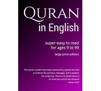 Quran in English large print edition: Super Easy to Read. For Age 9 to 99