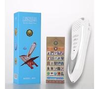 Quran Reading Pen 32GB Didital Quran Reader Translator with Multilingual 25 Reciters, Rechargeable Talking Reader for Quran Muslims Gift Ramadan Islamic Gift (Without Book) (Silver)