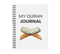 Quran Study Planner Notebook 21x14cm Reading Tracking Journal Notebook Twin Wire Binding Hardcover Daily with Inspirational Quotes