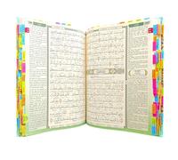 Quran Viral Maqdis Noble Quran Word by Word Translation with Meaning Quran Koran Book Colour Holy English Arabic Colour Coded Thematic Index Bookmark (White, Tags MQ B5 Size)