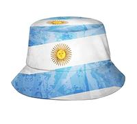Qurdtt Argentina Flag Bucket Hat for Men Women, Fashion Unisex Print Flag of Argentina Reversible Bucket Hat, Argentina Flag-1, L