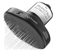 Qure Shower Filter Head for Hard Water, Healthier Hair, Skin & Nails, Reduces 99% Chlorine, High Pressure Showerhead, Improve Your Beauty and Skincare Routine, Dermatologist-Approved - Black