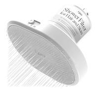Qure Skincare Filtered Shower Head with Water Filter for Hair and Skin Hydration in 8 Weeks, Removes 99% Chlorine & Heavy Metals, Improve Your Beauty Routine - White