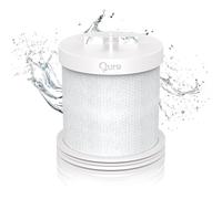 Qure Skincare Shower Filter Refill - Replacement Cartridge for Shower, 99% Chlorine Reduce, Clinically Tested - White, 9-Month Supply (1 Piece)