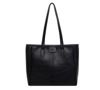 Qurlon Pu Leather Tote Bag for Women Large Capacity Shoulder Bag Vintage Handbag Travel Work School Dating Purses (Black)