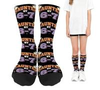 Qurygin 1 Pair 67 Baseball Socks, Funny Six Seven Baseball Socks, Funny Creams Drips Baseballs Sock, Fun Printed Boys Softball Sock, Long Soft BreathableSocks For Adult Teens Athlete Men Women