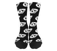 Qurygin 1 Pair 67 Baseball Socks, Funny Six Seven Baseball Socks, Funny Creams Drips Baseballs Sock, Fun Printed Boys Softball Sock, Long Soft BreathableSocks For Adult Teens Athlete Men Women