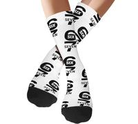 Qurygin 1 Pair 67 Baseball Socks, Funny Six Seven Baseball Socks, Funny Creams Drips Baseballs Sock, Fun Printed Boys Softball Sock, Long Soft BreathableSocks For Adult Teens Athlete Men Women