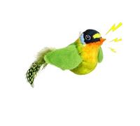 Qurygin 2 Pieces 14×5.5cm Chirping Bird Cat Toy, Flying Flapping Birds Toys For Cats, Automatic Chirping Kitten Toyes, Flapping Wings Catnip Electronic Toys, Simulation Singing Tooy