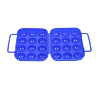 Qurygin 20.5x19.5x7cm Portable Egg Storage Box, Camping Egg Box, Eggs Carrier With Handle, Portable Eggs Tray Carriage Dispenser, Prevent E-ggs From Cracking For Outdoor Camping Picnic BBQ Hiking