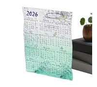 Qurygin 2026 Calendar - Acrylic Clear Art Planner,12 Monthly Small Calendar - Home School Dorm Study Planning Scheduling Decoration Organization For Daily Tasks