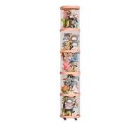 Qurygin 5-Layer Stuffed Animal Tube Storage - Vertical Stuffed Animal Storage Tube, Clear Toy Storage Tube, Large Stuffed Animal Storage Tube, Multi-Layer Plush Storage Tube for Display