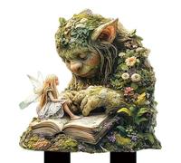 Qurygin Acrylic Garden Stake, Weather-Resistant Fairy Garden Stakes Flat Decor, Tree Man Fairy Statue Acrylic Stake, Fairytale Upgrade Tree Man Statue Ornaments For Lawn Patio Countyard