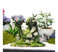 Qurygin Acrylic Garden Stake, Weather-Resistant Fairy Garden Stakes Flat Decor, Tree Man Fairy Statue Acrylic Stake, Fairytale Upgrade Tree Man Statue Ornaments For Lawn Patio Countyard