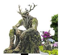 Qurygin Acrylic Garden Stake, Weather-Resistant Fairy Garden Stakes Flat Decor, Tree Man Fairy Statue Acrylic Stake, Fairytale Upgrade Tree Man Statue Ornaments For Lawn Patio Countyard