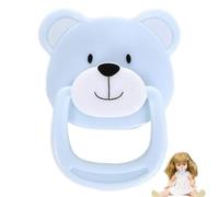 Qurygin Baby Pacifier, Pacifier for Reborn Baby Doll, Bear Shaped Boy Girl Magnet Pacifier, Dolls Nipple for Dolls Accessories