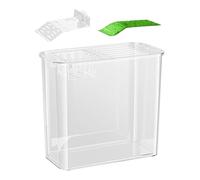 Qurygin Betta Fish Tank | Fish Transparent Terrarium - Betta Aquarium - for Feeding Basking Amphibians Tortoise Crayfish Hermit Crabs Frog Home Office Apartment Living Room