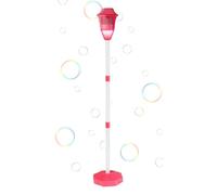 Qurygin Bubble Maker Stand, Rechargeable Standing Bubbles Machine With Light And Music, Outdoor Bubbles Machine, Automatic Electric Bubble Torch Garden Lamp For Age 3 4 5 6 7 8 Years Old
