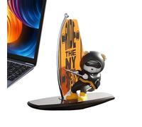 Qurygin Car Figures for Dashboard - Funny Surfing Bear Swinging Statue,Animal Auto Center Console Decorations | for Truck Vehicle Sedan SUV Scooter Console Desk Driver Women Men Birthday