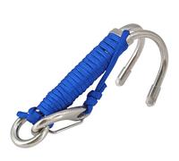 Qurygin Cave Dive Hooks | Dual Hook Stainless Steel Reef Hooks | Stable Safety Rope & - for Divers, Underwater Activities, Underwater Photography