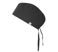 Qurygin Cotton Surgical Cap, Unisex Surgical Cap, Surgical Headwear, Nurse Scrub Cap, Non-Slip Surgical Headwear, Surgeon Caps Work Hats, Breathable Nurse Scrub Cap for Men & Women Black