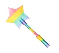 Qurygin Credit Card Holder Wand, 16.5x37cm 3D Printing Star Magic Wands, Contactless Payment Card Holder, Wand TapTo Pay, Fun Functional Present for Kids, Adults, Shopping, Store, Supermarket