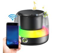 Qurygin Desktop Speakers, Bass Wireless 5.0 Subwoofer Speaker with RGB Light, Portable Audio Music Player with 7 Preset Gradient Breathing Light for Beach Car Travel Camping Outdoor Pool Hiking