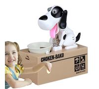 Qurygin Dog Eating Coin Bank Coin Bank for Stealing Dogs - Dog Eats and Saves Money Coin Bank | Creative Decoration Home Decoration Money Box Desk Decoration for