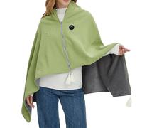 Qurygin Electric Blanket Shawl, 140x80cm 3-Level USB Electric Heated Shawl, Heateds Throw Blankets, Portable Soft Heating Throw, Wearable Heated Shawls Blanket for Couch Bed Sofa Dorm Apartment