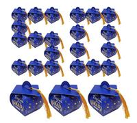 Qurygin Grad Boxes - Graduation Hat Box Bulk 2025 with Tassels | Decorative Grad Hat Chocolate Containers for Kindergarten High School Prom College Celebration
