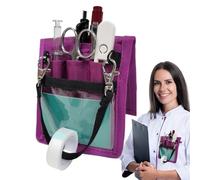 Qurygin Nurse Pocket Organizer, Pocket Nursing Organizer Belt Bag, Multi Compartment Utility Waist Bag with Tape Holder Small Pocket Tool Belt for Stethoscope