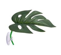 Qurygin Reptile Tank Decor - Leaf Shape Terrarium Plants,Amphibian Habitat for Nightstands Backyard Garden Restaurant Living Room Centerpieces Hotel Entryway