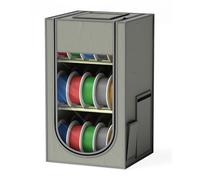 Qurzou 3D Printer Filament Storage Box,30-Roll 3D Printer Filament Storage,Hard Fiber and Oxford Cloth Material,Water-Proof and dust-Proof for PLA/PETG/ABS/TPU Resin and More,3 Layers,for Home Office