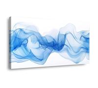 QUSAAOU Canvas Wall Art Light Toned Ink with Delicate Floating Strokes Abstract Painting Modern Wall Decoration For Living Room Bedroom Hallway And Stairs Artwork Wall Pictures -30x60cmFramed