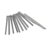 Qusedwey 10 Piece Steel Carving Graver Knife Set, Jewelry Engraver Tools, Engraving Cutting Bits for Pneumatic Impact