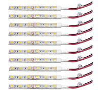 Qusedwey 10Pcs 10Cm Waterproof Red 5050 Led Strip Lights Dc 12V Caravan Boat Car