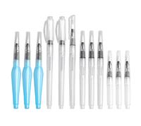 Qusedwey 12 Pack Watercolour Brush Pens Set, Refillable Aqua Paint Brushes, Ink and Water Brush Pens, Art Supplies