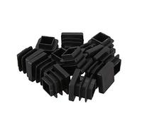 Qusedwey 12 Pcs 15mm x 15mm Plastic Square Caps Tube Pipe Inserts End Blanking