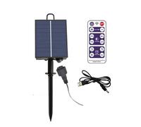 Qusedwey 1200mAh Solar Panel Control Box Kits Lithium Battery Panel for 3.7V 24V LED String Strip Lamp DC Charging Easy Install Easy to Use