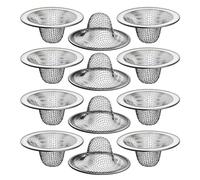 Qusedwey 12PCS 2.125Inch Top / 1Inch Basket- Mesh Sink Drain Strainer Set Hair Catcher for Bathroom Sink, Utility, Slop, Laundry, RV, Fine Workmanship