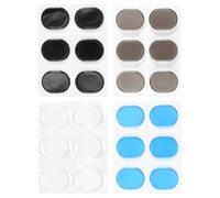 Qusedwey 24 Pcs Silicone Drum Damper Pads, Drum Snare Mute Pad Soft Drum Damper Gel Pads for Drums Tone Control