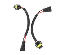 Qusedwey 2Pcs 9006 To H11 H8 Headlight Fog Light Conversion Connector Wiring Harness Plug Cable Socket Connector Repair Kit