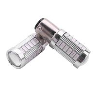Qusedwey 2pcs Red 1157 P21/5w Bay15d Super Bright 33 Smd 5630 5730 Led Auto Brake Lights Fog Lamp 21/5w Car Daytime Running Light Stop Bulbs