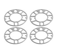 Qusedwey 4Pcs Aluminum Wheel Spacers Shims Plate Auto Wheel Spacers 3mm Stud for 4X100 4X114.3 5X100 5X108 5X114.3 5X120
